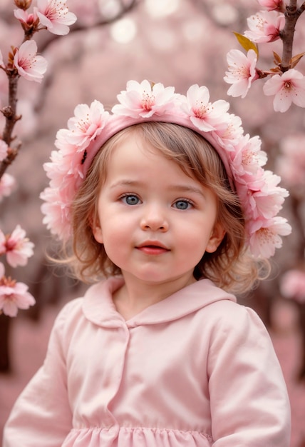 Photo gratuite célébration de la journée des enfants rêveuse