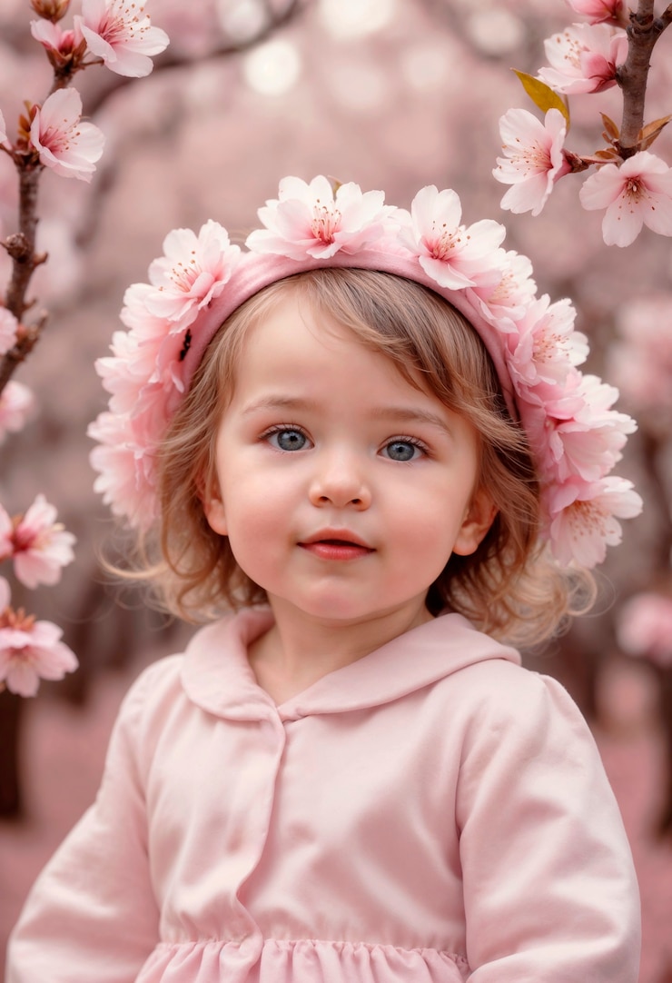 Photo gratuit célébration de la journée des enfants rêveuse