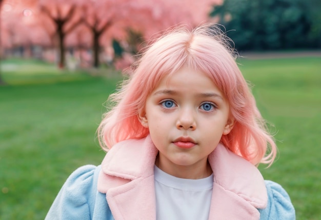 Photo gratuite célébration de la journée des enfants rêveuse