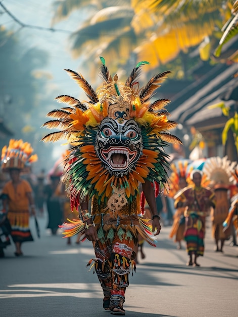 Célébration de la journée Nyepi en Indonésie