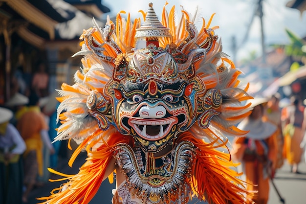 Photo gratuite célébration de la journée nyepi en indonésie