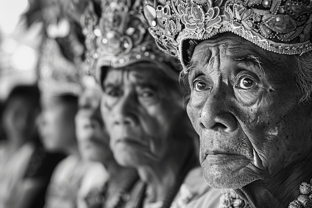 Photo gratuite célébration de la journée nyepi en indonésie