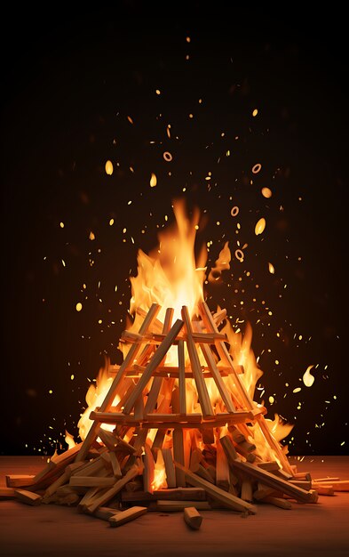 La célébration de Lohri en Inde