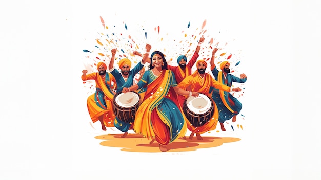 Célébration de Lohri en Inde