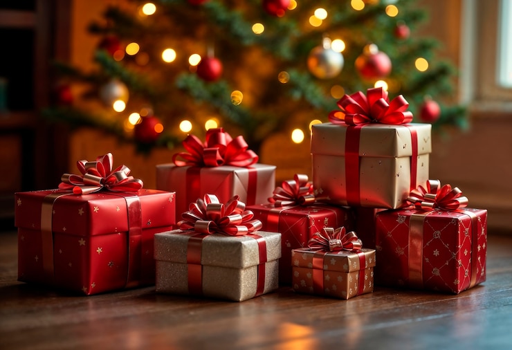 Photo gratuit célébration de noël nature morte