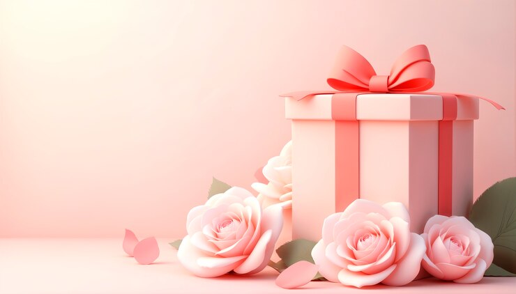 Photo gratuit célébration de la saint-valentin avec des cadeaux