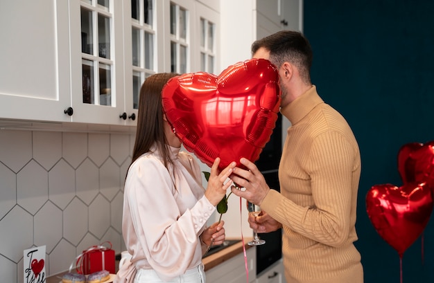 Photo gratuite célébration de la saint valentin