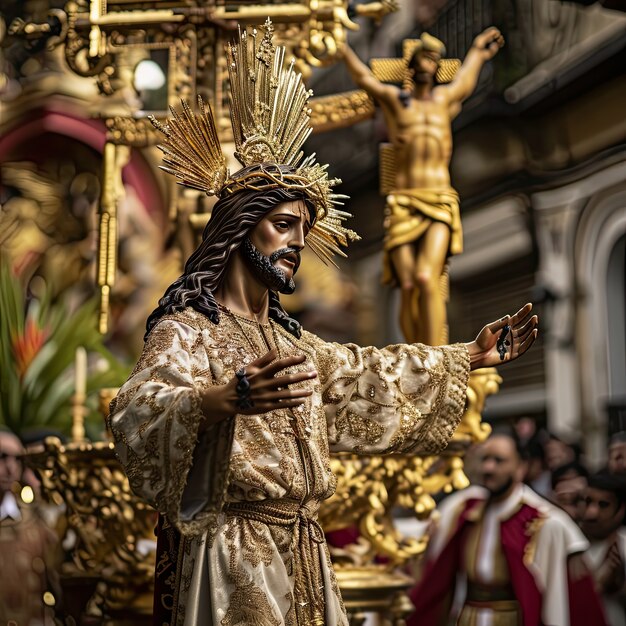 Célébration de la semaine sainte aux couleurs vives