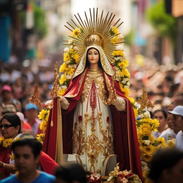 Célébration de la semaine sainte aux couleurs vives