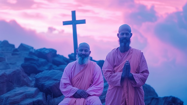 Photo gratuite célébration de la semaine sainte