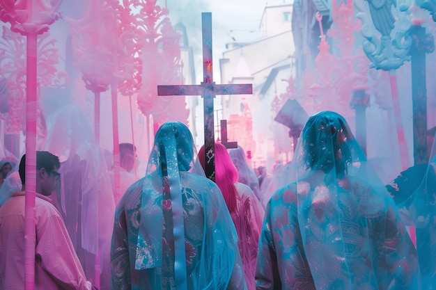 Photo gratuite célébration de la semaine sainte