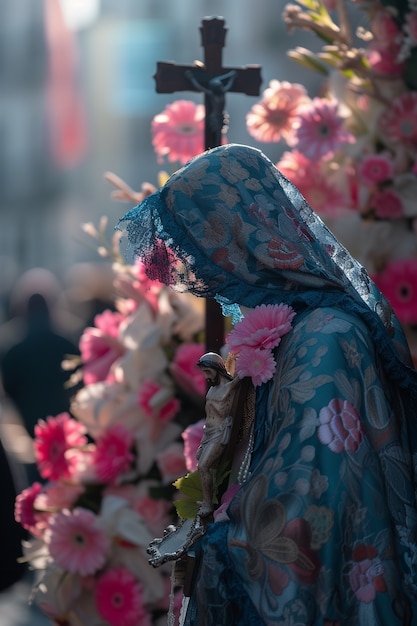 Photo gratuite célébration de la semaine sainte