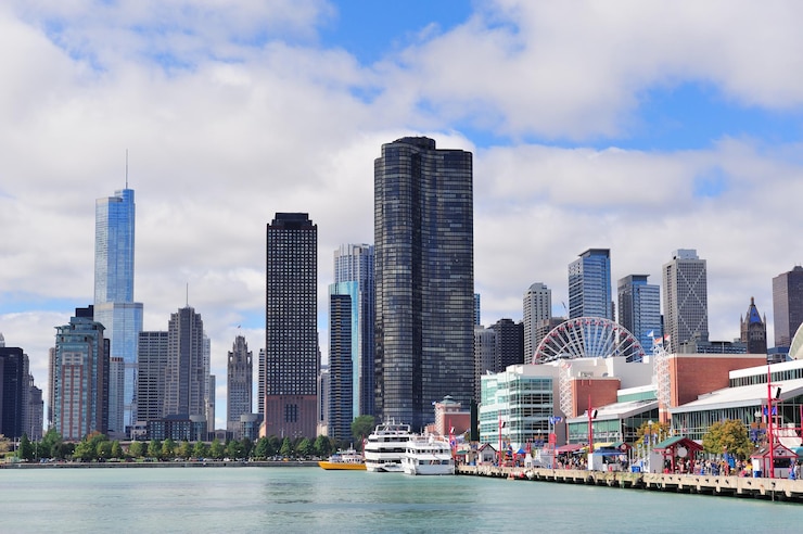 Photo gratuit centre ville de chicago