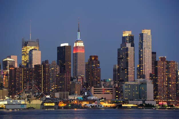 Le centre-ville de Manhattan à New York