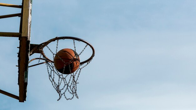 Cerceau de basket-ball à faible visibilité