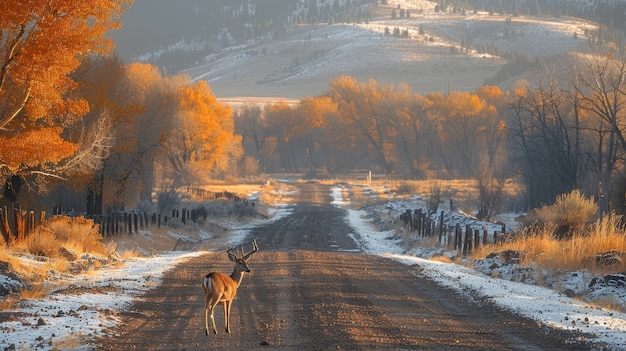 Photo gratuite le cerf sauvage dans la nature