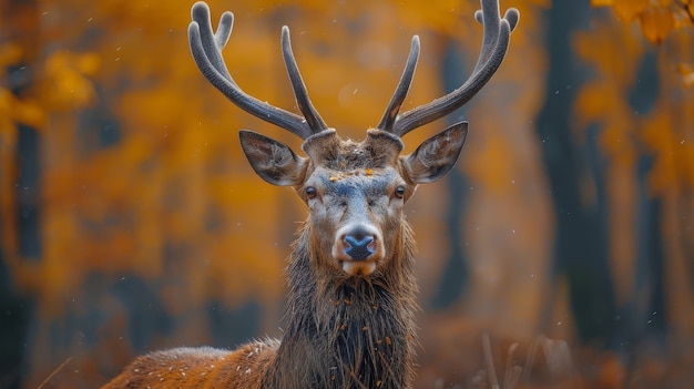 Le cerf sauvage dans la nature