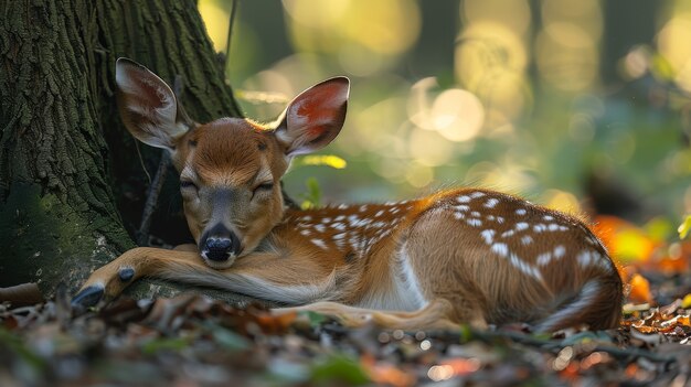 Le cerf sauvage dans la nature