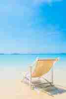 Photo gratuite chaise de plage