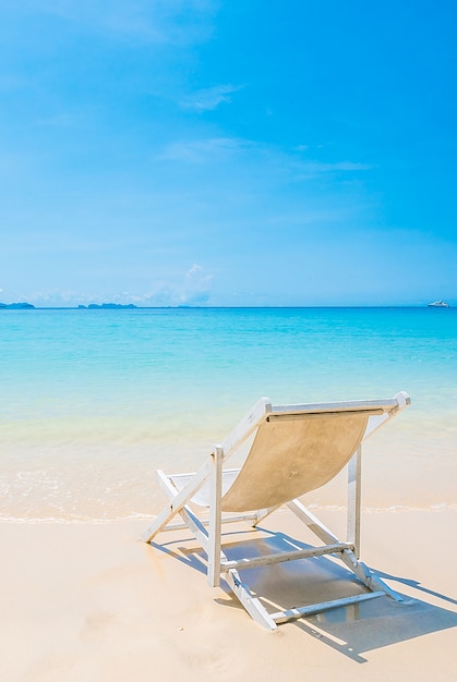 Photo gratuite chaise de plage