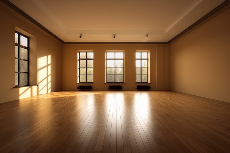 Photo gratuit une chambre moderne et vide.