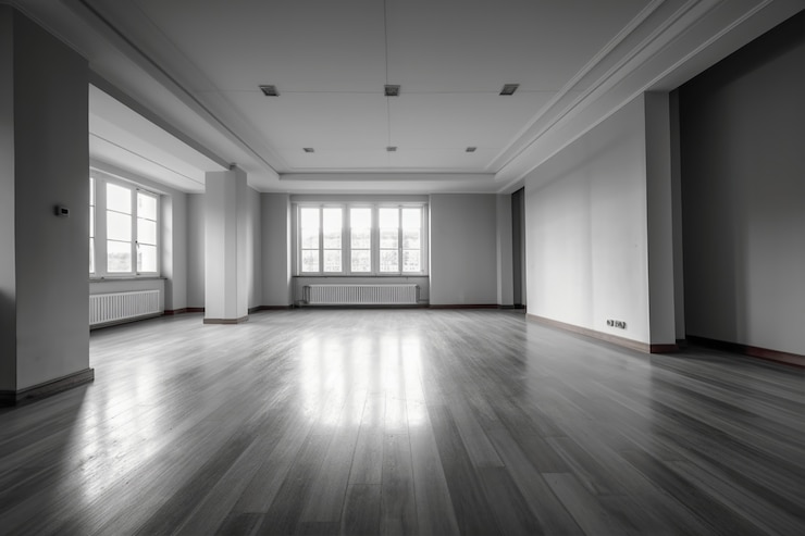 Photo gratuit une chambre moderne et vide.