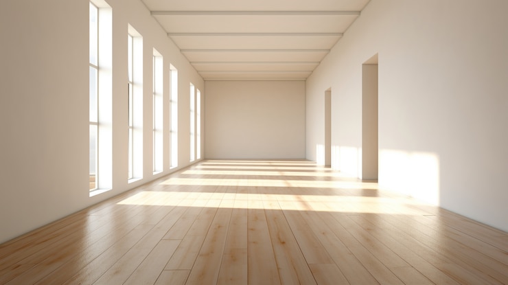 Photo gratuit une chambre moderne et vide.
