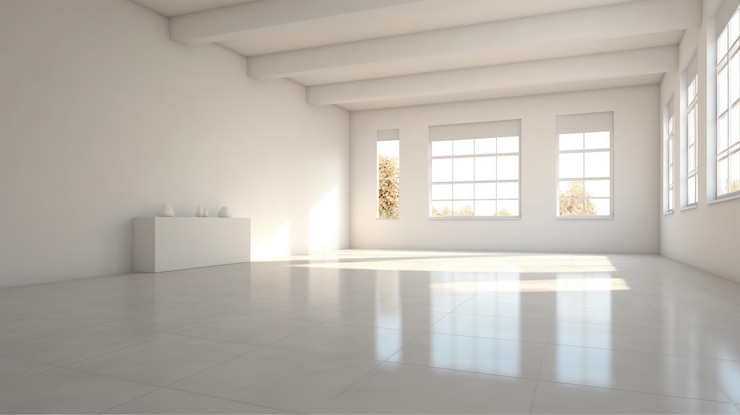 Photo gratuit une chambre moderne et vide.