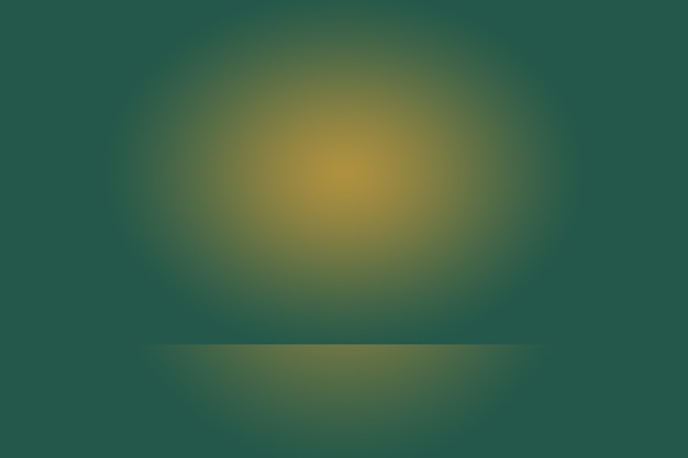 Chambre vide de fond de studio abstrait dégradé vert uni de luxe avec un espace pour votre texte et votre image.