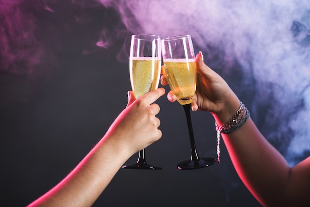 Photo gratuite champagne et fête