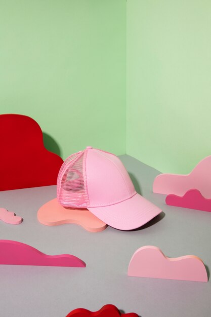 Chapeau de camionneur créatif nature morte