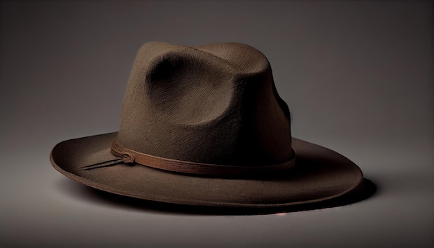 Chapeaux élégants pour hommes en feutre fedora et chapeau de cowboy générés par AI