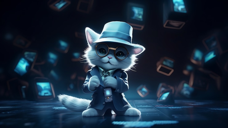Photo gratuit chat mignon à l'intérieur