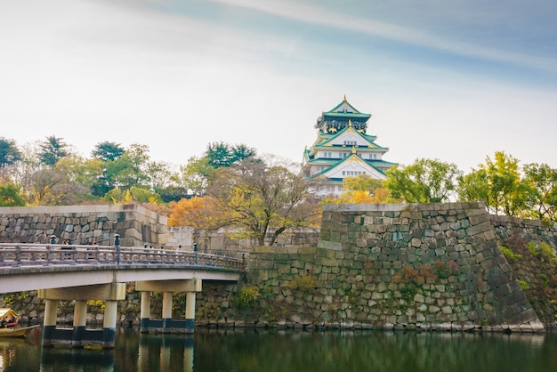 Photo gratuite château d'osaka à osaka au japon