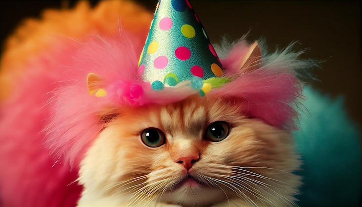Photo gratuit chaton mignon célébrant halloween en costume de fourrure ia générative