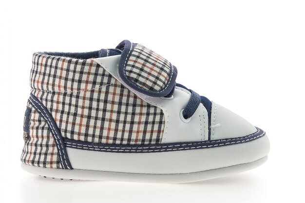 chaussures deux arrière-plan enfant blanc