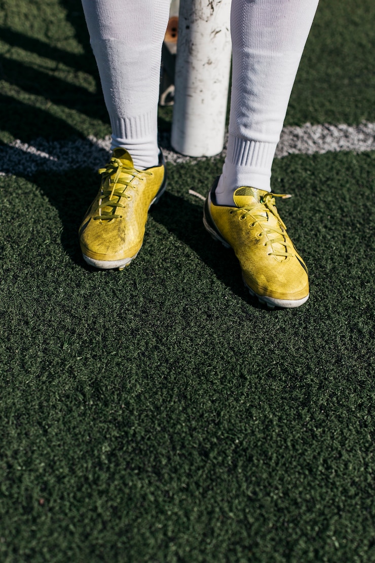 Photo gratuit chaussures de footballeur