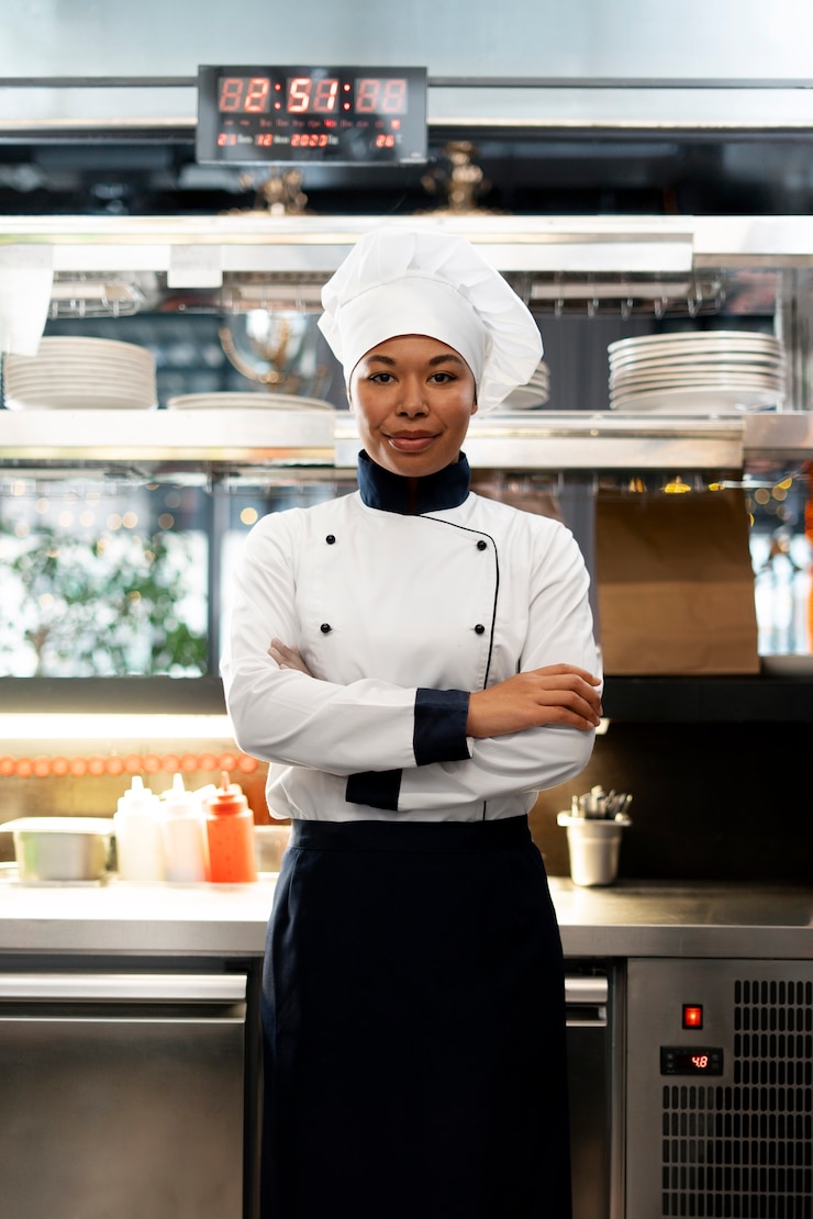 Photo gratuit un chef professionnel en pose.