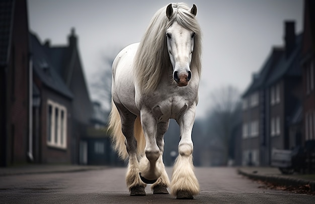 Photo gratuite le cheval dans la nature génère une image