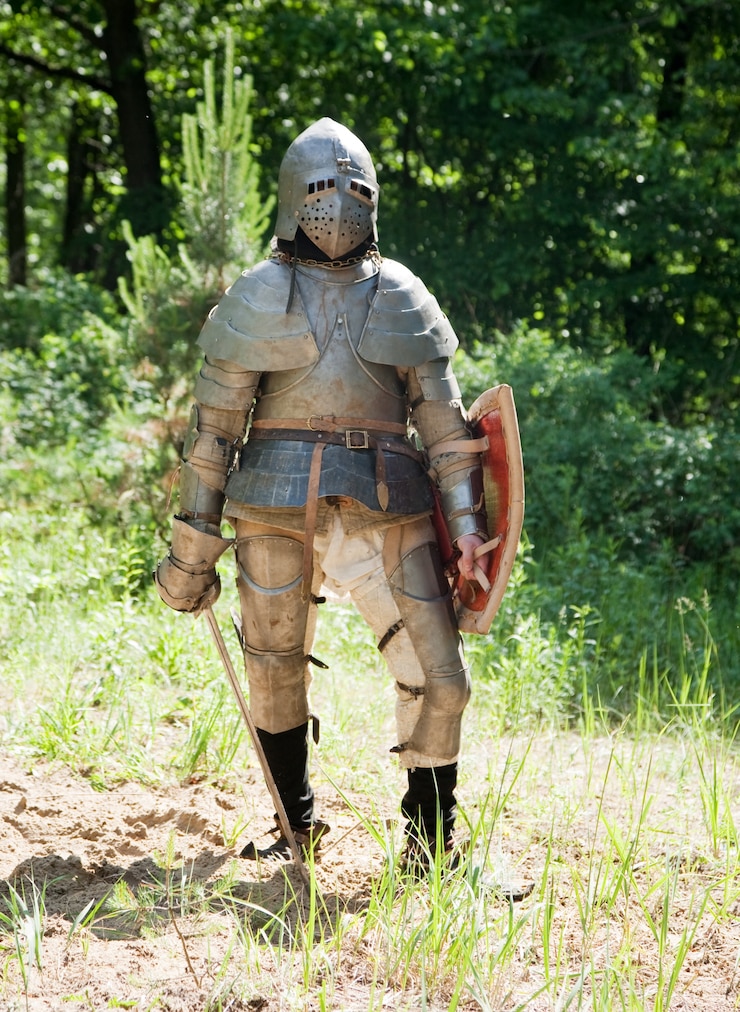 Photo gratuit chevalier en armure