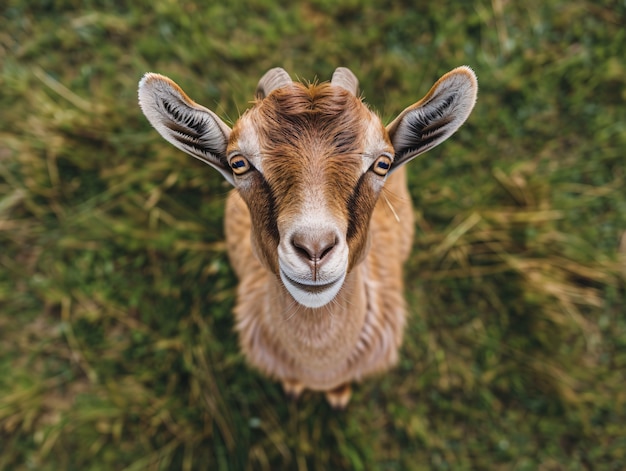 Chèvre photoréaliste dans la nature