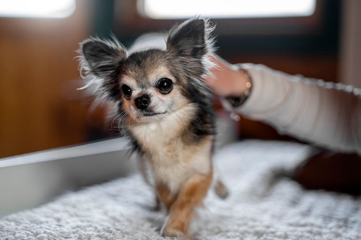 Photo gratuit chien chihuahua mignon à la maison