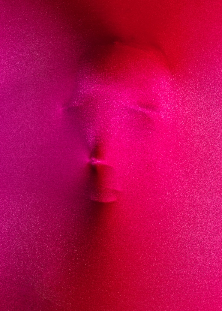 Photo gratuit chiffon sur le visage effrayant