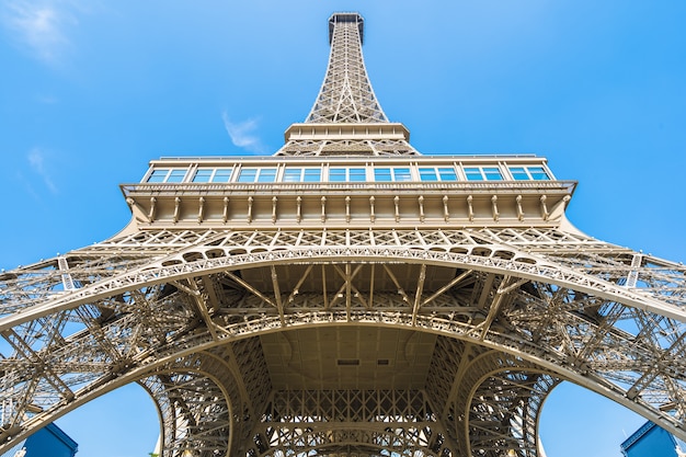 Chine, Macao - 10 septembre 2018 - Magnifique monument emblématique de la tour eiffel de l&#39;hôtel parisien en m