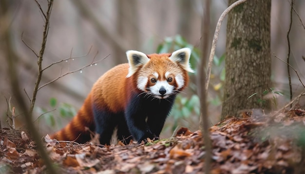 Photo gratuite chiot moelleux assis sur l'herbe à l'air mignon généré par l'ia