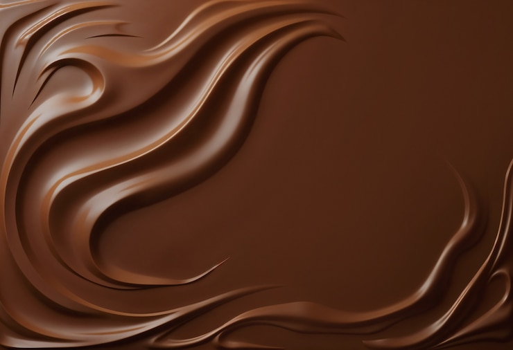 Photo gratuit chocolat fondu en tourbillons