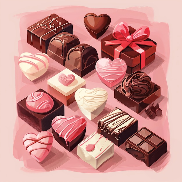 Photo gratuite chocolate cartoon illustration