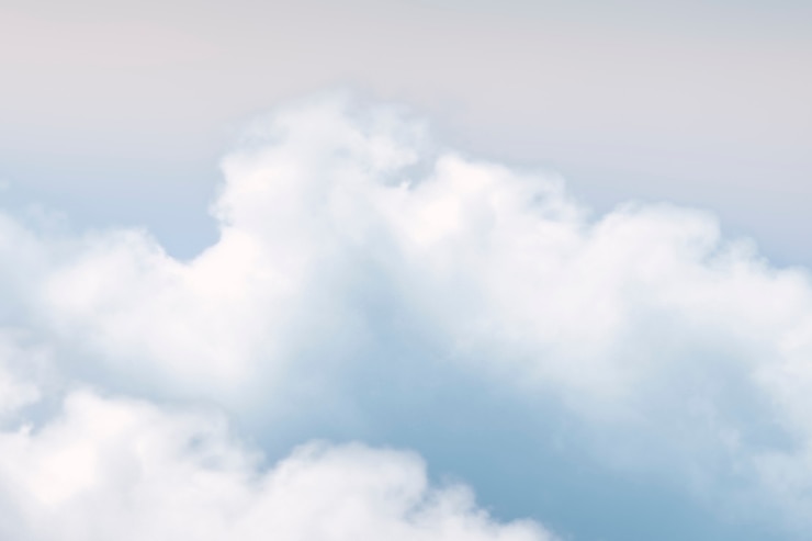 Photo gratuit ciel bleu avec fond de nuages