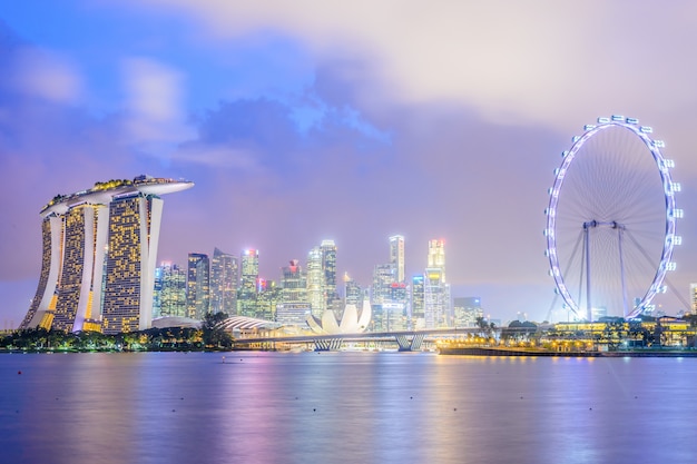 Ciel Crépuscule Roue Marina Asiatique