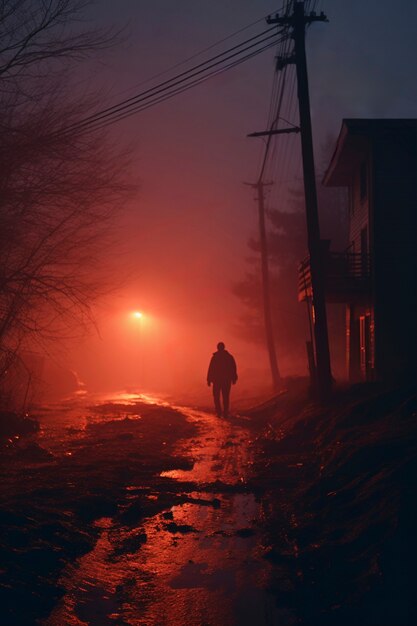 Le ciel sombre de la nuit